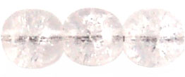 Round Beads 8mm (loose) : Crackle - Crystal