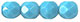 Fire-Polish 6mm (loose) : Blue Turquoise