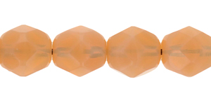 Fire-Polish 6mm (loose) : Milky Apricot