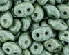 SuperDuo 5 x 2mm (loose) : Luster - Green