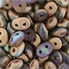 SuperDuo 5 x 2mm (loose) : Matte - Crystal - Copper Rainbow