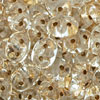 SuperDuo 5 x 2mm (loose) : Crystal - Gold-Lined