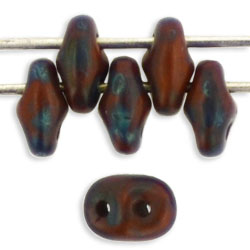 SuperDuo 5 x 2mm (loose) : Umber - Picasso