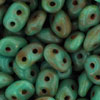 SuperDuo 5 x 2mm (loose) : Turquoise - Picasso