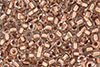 Matubo Seed Bead 6/0 (loose) : Crystal - Copper-Lined