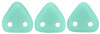 CzechMates Triangle 6mm (loose) : Matte - Opaque Turquoise