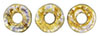 Ring Bead 1/4mm : Luster - Transparent Gold/Smokey Topaz