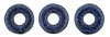 Ring Bead 1/4mm : Metallic Suede - Blue