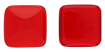 CABOCHON Glass Stone, Square 14x14mm: Siam Ruby