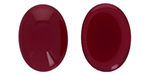 CABOCHON Glass Stone, Oval 25x18mm: Oxblood