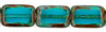 Polished Rectangles 8/12mm : Teal - Picasso