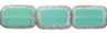 Table Cut 12/8mm :  Luster - Milky Turquoise - Stone Picasso