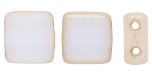 Table Cut Tile Bead 6mm (loose) : Luster - Opaque Champagne