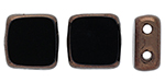 Table Cut Tile Bead 6mm (loose) : Dk Bronze