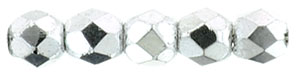 Fire-Polish 2mm (loose) : Silver