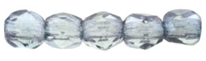 Fire-Polish 2mm (loose) : Luster - Transparent Blue