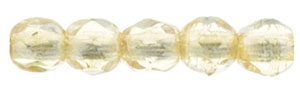Fire-Polish 2mm (loose) : Luster - Transparent Champagne