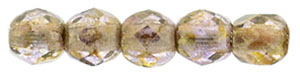 Fire-Polish 2mm (loose) : Luster - Transparent Gold/Smokey Topaz