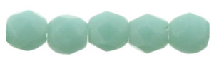 Fire-Polish 2mm (loose) : Matte - Opaque Turquoise