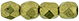Firepolish 3mm (loose) : ColorTrends: Saturated Metallic Golden Lime