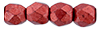 Firepolish 3mm (loose) : ColorTrends: Saturated Metallic Cherry Tomato