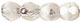 Firepolish 3mm (loose) : Crystal/White