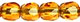 Firepolish 3mm (loose) : Dk Topaz