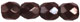 Firepolish 3mm (loose) : Opaque Cocoa Brown