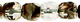 Firepolish 3mm (loose) : Crystal/Brown/White
