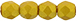 Firepolish 3mm (loose) : Gold Shine - Gold