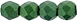 Firepolish 3mm (loose) : Gold Shine - Emerald