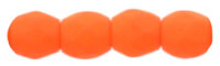 Fire-Polish 3mm (loose) : Neon - Orange