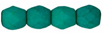 Fire-Polish 3mm (loose) : Neon - Dk Emerald