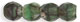 Fire-Polish 3mm (loose) : Green w/Black