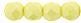 Fire-Polish 3mm (loose) : Powdery - Pastel Yellow