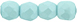 Fire-Polish 3mm (loose) : Powdery - Pastel Turquoise