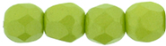 Fire-Polish 3mm (loose) : Powdery - Lime