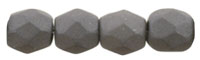 Fire-Polish 3mm (loose) : Saturated Gray