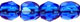 Firepolish 3mm (loose) : Lt Cobalt