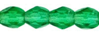 Fire-Polish 3mm (loose) : Green Emerald
