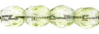 Fire-Polish 3mm (loose) : Crystal/Lt Olivine