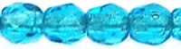 Fire-Polish 3mm (loose) : Dk Aquamarine