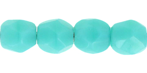 Fire-Polish 3mm (loose) : Opaque Turquoise