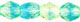 Firepolish 3mm (loose) : Green/Blue