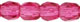 Fire-Polish 3mm (loose) : Fucshia