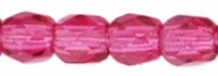 Fire-Polish 3mm (loose) : Fucshia