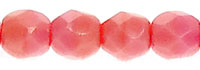 Fire-Polish 3mm (loose) : Carnation Pink