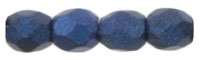 Fire-Polish 3mm (loose) : Metallic Suede - Blue