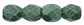 Fire-Polish 3mm (loose) : Metallic Suede - Lt Green