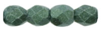 Fire-Polish 3mm (loose) : Metallic Suede - Lt Green